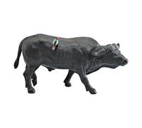 Générique Bull Farm Animal Figurine - 5.12 inches Miniature Bull Statue Toy for Collecting, Cake Toppers, Classroom Exhibits, Play, Educational Decorative Animal Model for Children Adults