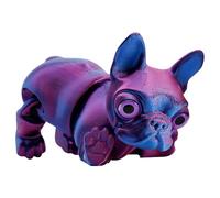 Générique Bulldog français imprimé en 3D, avec Design Flexible, Multicolore, Jouets pour Chiens articulés, Animaux imprimés 3D