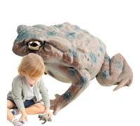 Générique Bullfrog Figurine - PVC Toad Model, Mini Collectible Amphibian Statue, Educational Frog Ornament, Durable Desktop and Classroom Display | Realistic Frog Figure for Home, School, Kids
