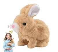 Générique Bunby - My Realistic Bunny Toy, Vitality Bliss Bunny, Realistic Bunny Toys for Kids,Realistic Bunny That Moves - Jumping, Twitching, and Shaking Ears, Bunbi My Realistic Bunny Toy (Brown)