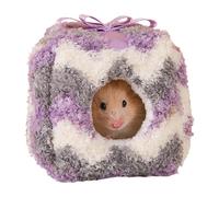 Générique Bunny Bed - Cute Soft Plush Sleeping, Winter Small Animal House with Comfortable Design, Plush Animal Bed, Indoor Outdoor Pet Accessory for Chinchilla Mice Birds Hedgehog Golden
