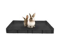 Générique Bunny Cage Liner, Washable Bunny Pee Pads Mat, 32.28x22.83x4.33 inches Adorable Hamster Cage Pad, Anti-Slip Ferret Accessories for Squirrel, Small Animals, Chinchilla, Hedgehog