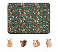 Générique Bunny Cage Liner, Washable Bunny Resting Mat, Soft and Absorbent Comfort and Cleanliness, Small Animal Bedding for Travel, Outdoor, Yard, Apartment, Playpen, Sleep Area, Grey