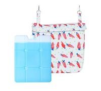 Générique Bunny Cooling Mat, Small Dog Chill Pad, 9.45x10.43in Chew-Resistant Cold Rug, Washable Portable Design, Soft Breathable Fabric for Kennel Car Sofa Garden Summer Travel Use