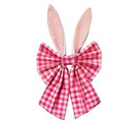 Générique Bunny Ear Easter Bow, Fabric Ribbon Wreath Decoration, Holiday Bows for Home, Party, Door, Wall, Spring Festival Ornament, 20x2x40cm Size, Festive Accent