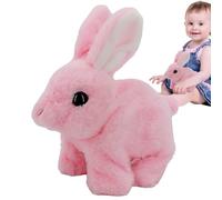 Générique Bunny en Peluche Interactive, Peluche de Lapin interactif réaliste,Toys en de Lapin en en - Animal de Compagnie électronique réaliste pour Les Filles, Sauter, se contracter, to