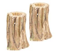 Générique Bunny Enrichment Toys, Bunny Chew Toys, Le broyage des Dents en Bois traite 2X, Dents saines broyant Les Jouets en Papaye Naturel des Dents de Soins de Dents pour Les gerbilles Chinchilla