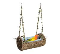 Générique Bunny Hammock - 20x10x31.8cm Chew-Proof Interactive Breathable Suspension Bed | Comfortable Rest Solution Hamster Swing with Removable Mat | for Syrian Dwarf Guinea Indoor Home Sugar Glider