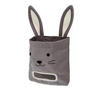 Générique Bunny Hay Bag - Canvas 25x24x1cm | Hangable Small Pets Hay Feeder, Storage Dispenser Holder Bag | for Chinchillas, Hamsters, Rabbits, and Other Small Animals