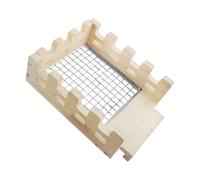 Générique Bunny Hide, Wooden Hamster House, 8.86x6.5in Natural Chew Resistant Habitat, Cozy Resting Shelter, Small Pet Enclosure for Hamsters, Bunnies, Chinchillas, Playing, Hiding