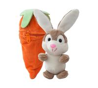 Générique Bunny Inside Carrot Plush - Cute Easter Rabbit Carrot Keyring Pendant | Soft Plush Bag Charm Decor | For Kids Adults Backpack Purse School Travel Holiday Bags