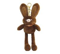 Générique Bunny Peluche, Lapin en Peluche | Tirer Le Porte-clés des Oreilles | Lapin en Peluche Jouet Doux en Peluche en Peluche de Porte-clés pour pour décoration de Chambre