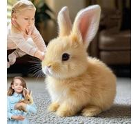 Générique Bunny Peluche Lapin, Lapin Robot Interactif, Jouet Peluche Paques, Mon Lapins Réaliste, Jumping, Twitching, and Shaking Ears