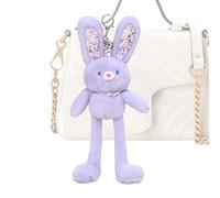 Générique Bunny Plush Keychain - Ultra-Soft Rabbit Bag Charm for Backpacks & Handbags, Cute Plush Keyring Ornament for Girls & Women, Valentine's & Birthday Gift Premium Accessory