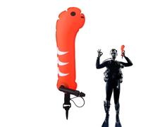 Générique Buoy Float, Mini Inflatable Diving Buoy, Cartoon Animal-Shaped Eel Nylon Buoys,Foldable Reflective Floating Marker Gear with Cartoon Animals Design, Swim Buoys for Open Water Swimming Pool