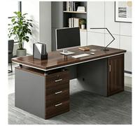 Générique Bureau avec Tiroirs, 160x70cm Bureau Bois Massif Bureaux Ordinateur pour Télétravail, Jeux et Études,48''