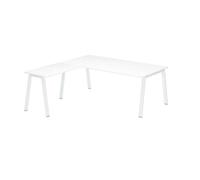 Générique Bureau d'angle Manager Blanc L 200 x P 200 piètement métal - Arch (Blanc)