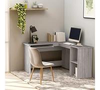 Générique Bureau d'angle Sonoma Gris 120x140x75 cm Bois d'ingénierie,Meubles,Meubles de Bureau,Bureaux,Gris,37.91 KG,815385