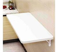 Générique Bureau d'ordinateur Mural Pliable et Robuste avec étagère Rabattable, idéal pour Bureau, buanderie, Cuisine et Salle à Manger. Gain de Place, Dimensions 50 x 90 cm.
