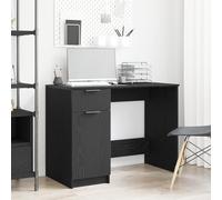 Générique Bureau en chêne Noir - 100x50x75 cm - Fabriqué en Bois d'ingénierie,Meubles,Meubles de Bureau,Bureaux,Noir,27.8 KG,862779