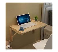 Générique Bureau Mural Pliant Gain de Place, Table Pliante Murale à abattants, Bureau Suspendu en Bois Massif pour Bureau, Chambre, Salle de Bain, Balcon, Cuisine, (-,80x50cm)