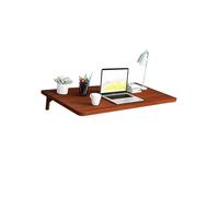 Générique Bureau Rabattable Mural avec étagères, Table Murale abattant Facile à Installer, Gain Place, for Une Utilisation sur Balcon Chambre Coucher(Color 1,60x30cm)