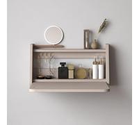 Générique Bureau-Vanity Mural Pliable - Meuble Multifonction Gain de Place pour Petit Espace, Table de Chevet pour Chambre(F,60x32x12.5CM)