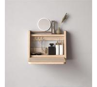 Générique Bureau-Vanity Mural Pliable - Meuble Multifonction Gain de Place pour Petit Espace, Table de Chevet pour Chambre(C,40x32x12.5CM)