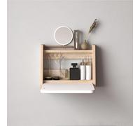 Générique Bureau-Vanity Mural Pliable - Meuble Multifonction Gain de Place pour Petit Espace, Table de Chevet pour Chambre(E,40x32x12.5CM)