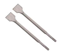 Générique Burin Plat Élargi en Acier 2 Pièces pour Perforateur Électrique Manche Hexagonal, de Surface Spécial, pour Pierre et Mur en Ciment