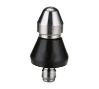 Générique Buse d'air inversé pour égout, raccord Rapide 1/4" | Acier inoxydable, raccord mâle 1/4", jets 0° avant/30° arrière, 3,1x3,1x6,1cm