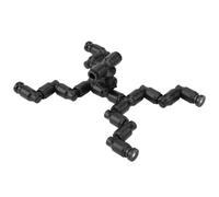 Générique Buse de Refroidissement Effet Brumisation pour Reptiles et Petits Animaux en Plastique Noir, Pulvérisateur Réglable pour Terrarium de Forêt Tropicale pour Plantes