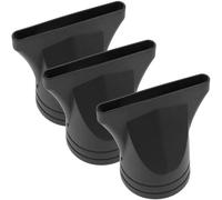 Générique Buse pour Sèche Cheveux en Plastique Noir, Accessoire de Coiffure 3pcs, Diffuseur D'air pour Salon de Coiffure et Usage Domestique