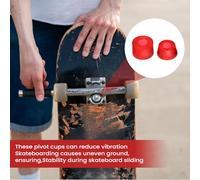 Générique Bushings De Skateboard Dures,Accessoires De Sport avec Pivot Cups | Espaceur De Roulement Amortisseur pour Longboard,pour Planchistes De Plein Air, Park, Rue,