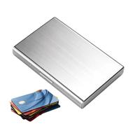 Générique Business Card Case, Stainless Steel Card Holder, Blocking Wallet | Signal Blocking Card Wallet, Slim Business Organizer, Protective Holder for Travel Car Desk Office Women Men Security Money