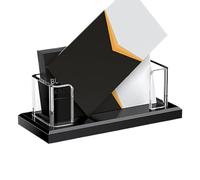 Générique Business Card Display, Clear Acrylic Stand, Name Card Holder with Sleek Storage Design, Organizer for Job Fairs, Meetings, Event Use, Trade Shows, Seminars, Receptions