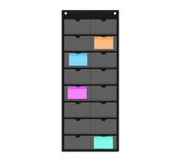 Générique Business Card Holder Wall Mount - 72x29.5cm Sticky Note Storage | Index Card Holder Sleeve For Teachers Collectors Educators Classroom Office Home Library Study Garage Warehouse