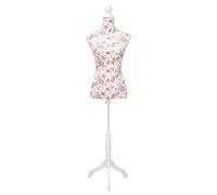 Générique Buste de Couture de Femme en Coton Blanc Motifs à rosiers,Produits ménagers,Rangement & Organisation,Rangements pour armoires à vêtements,Valets de Nuit,Multicolore,3.45kg,30030