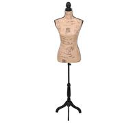 Générique Buste de Couture Mannequin de Femme Marron et Noir Jute,Maison & Jardin,Produits ménagers,Rangement & Organisation,Rangements pour armoires à vêtements,Valets de Nuit,Brun,3.5kg,30029