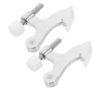 Générique Butée de Porte Alliage de Zinc Épais Butoir de Charnière Réglable Anti-vibration Stop Porte Robuste avec Finition Nickelée pour Maison