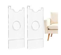 Générique Butée Murale pour Canapé | 2 Pièces en Acrylique Transparent Anti-Dérapant | Blocage sous Lit Protecteur De Meubles | pour Chaise, Armoire, Hôtel, Tête De Lit, Table, Commercial, Dortoir
