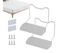 Générique Butées De Lit pour Empêcher Le Glissement - Cale | Support Antidérapant | Pince Porte- en Métal | 2X Joints De Bouchon Coulissant De Lit, Barre De Retenue De