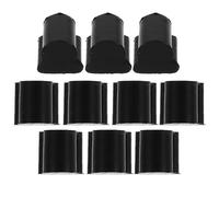 Générique Butoir de soupape de cor français noir, 10 pcs, en caoutchouc, précision d’ajustement, amortissement du bruit, pour tuba et trombone, accessoires pour cor d’harmonie