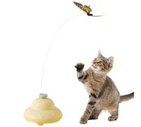 Générique Butterfly Cat Toy, Electric Interactive Cat Toy - Exercise & Mental Stimulation Pet Accessory for Indoor/Outdoor Play, Travel, Climbing & Scratching, 2.95x2.95x2.17 inches
