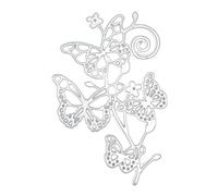 Générique Butterfly Die Cutting Stencil Embossing Children Adults | Carbon Steel For Paper Crafts Greeting Cards Party Invitation Cards Wedding Festivals Decoration Graduation Album