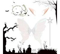 Générique Butterfly Fairy Wings Immersive Breathable with Elastic Strap