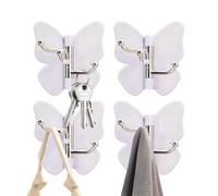 Générique Butterfly Rotating Sticky Wall Hooks Damage Free Hanging Solution