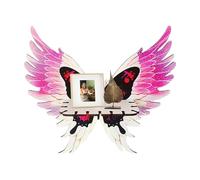 Générique Butterfly Shelves for Wall, Butterfly-Shaped Floating Corner Shelf, Boho Wall Mounted Display Rack, Decorative Storage 13.2x3.94x12.79inch for Toys, Plants & Home Decor