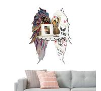 Générique Butterfly Wing Corner Shelf, Angel Wing Floating Display Stand, 13.2x3.94in Stylish Wall Storage Rack, Boho Home Decor for Living Room, Bedroom, Offices