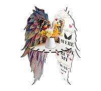 Générique Butterfly Wing Corner Shelf, Angel Wing Wall Rack, Floating Display Stand, Space-Saving Design, Boho Style Decor, 1 Piece, Living Room, Bedroom, Home Accent Indoor and More